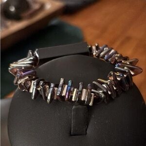 paparazzi Iridescent Hematite Multi-Shimmer Stretch Bracelet